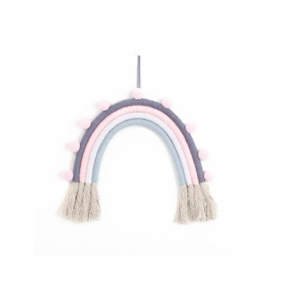 Farebná visiaca ozdoba na stenu v podobe dúhy