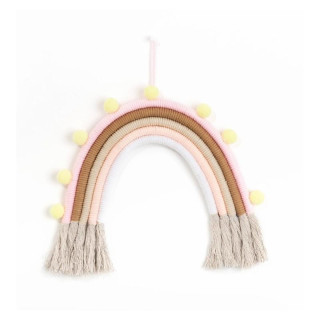 Visiaca farebná ozdoba na stenu v podobe dúhy