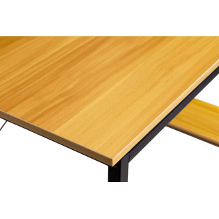 Kancelársky kovový stôl s regálom