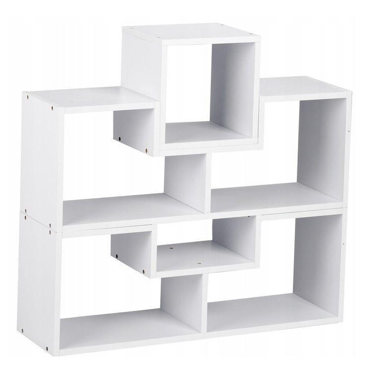 Modulový regál bielej farby