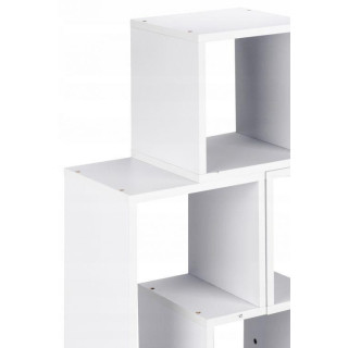 Modulový regál bielej farby