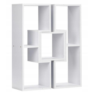 Modulový regál bielej farby