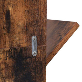 Hnedý drevený regál na knihy