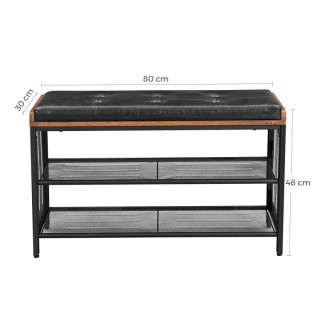 Regál na topánky so sedadlom