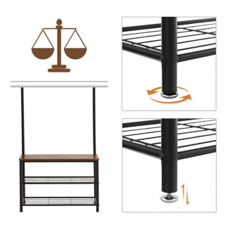 Stojací vešiak s botníkom