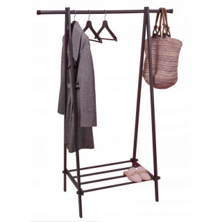 Čierny vešiak s policou na topánky