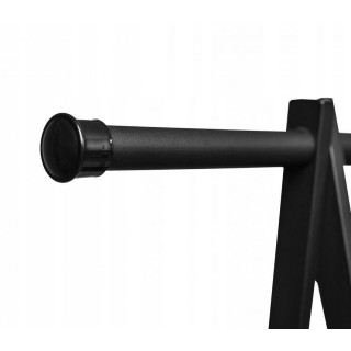 Čierny vešiak s policou na topánky