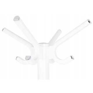 Stojací vešiak na oblečenie v bielej farbe