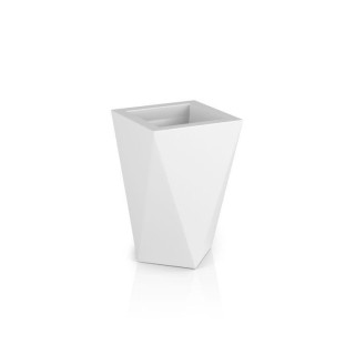 Záhradný kvetináč biely/sivý väčšieho rozmeru