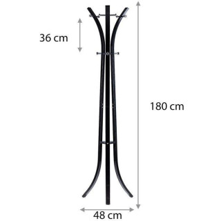 Čierny stojací vešiak na oblečenie