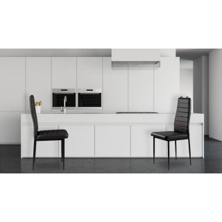 Sada 4 jedálenských stoličiek v čiernej farbe