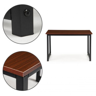 Klasický pracovný stôl v tmavohnedej farbe