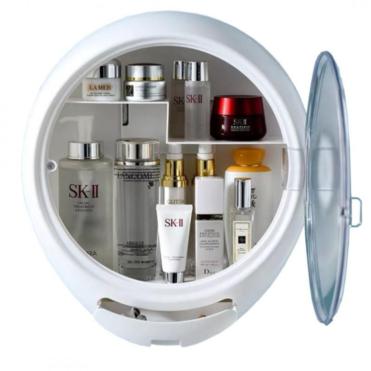 Visiaci biely organizér na kozmetiku