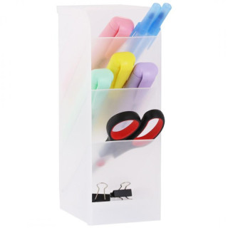 Biely plastový organizér na stôl