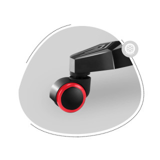 Červeno-čierne herné kreslo pre deti