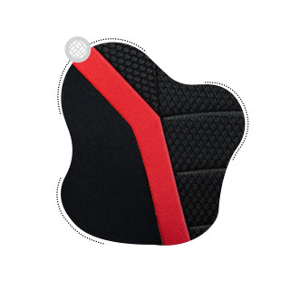 Čierno-červené herné kreslo pre deti