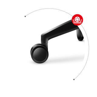 Ergonomické herné kreslo Huzaro v čiernej farbe