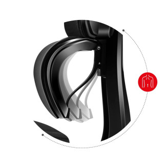 Ergonomické herné kreslo Huzaro v čiernej farbe