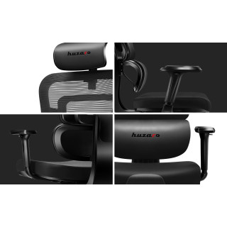 Ergonomické herné kreslo Huzaro v čiernej farbe