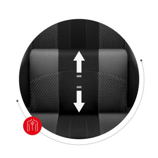 Sivo-čierne herné kreslo Huzaro