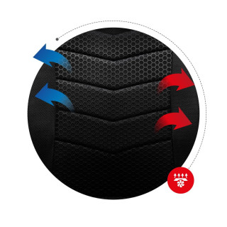 Herné kreslo Huzaro modro-čiernej farby