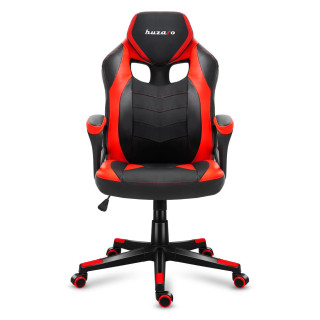 Čierno-červené herné kreslo Huzaro