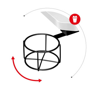 Čierno-biely rohový herný stôl Huzaro