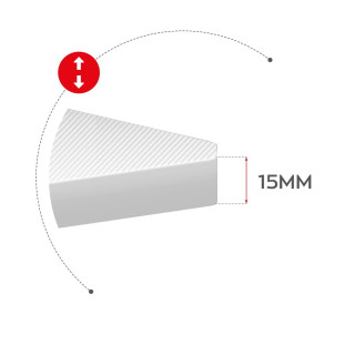 Čierno-biely rohový herný stôl Huzaro