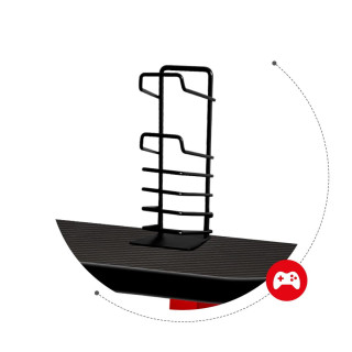 Čierno-červený herný stôl Huzaro