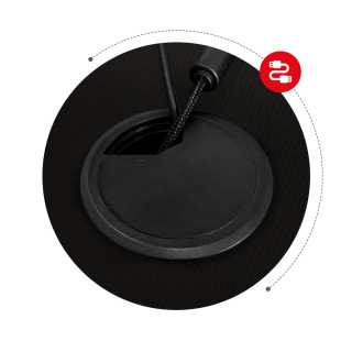 Čierno-červený herný stôl Huzaro