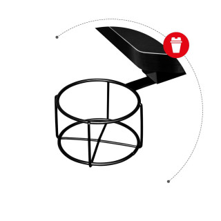 Čierny herný stôl Huzaro