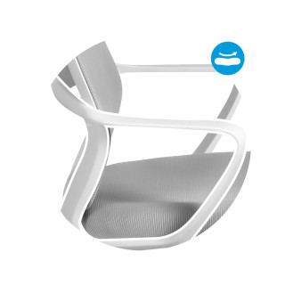 Kancelárske kreslo Mark Adler v sivej farbe