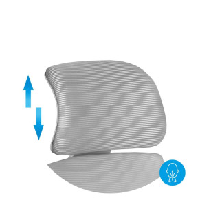 Kancelárske kreslo Mark Adler v sivej farbe