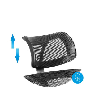 Čierne kancelárske kreslo Mark Adler