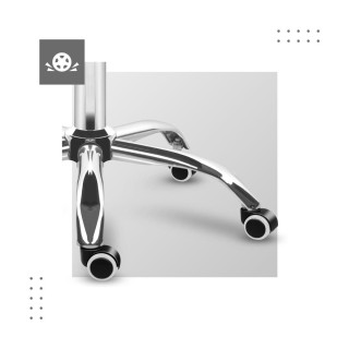 Velúrové kreslo sivej farby s prešívaním