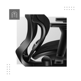 Čierne kancelárske kreslo Mark Adler