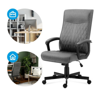 Sivé kancelárske kreslo Mark Adler