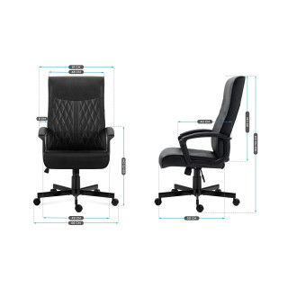 Kancelárske kreslo Mark Adler v čiernej farbe