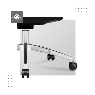 Čierne kancelárske kreslo Mark Adler