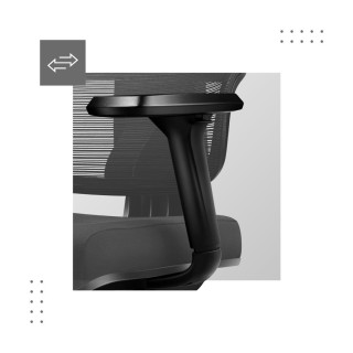 Čierne kancelárske kreslo Mark Adler