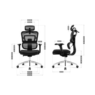 Čierne kancelárske kreslo Mark Adler