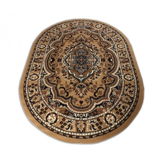 Abstraktný koberec so zeleným detailom