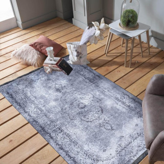 Vintage koberec sivej farby