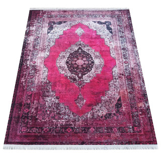 Vintage koberec bordovej farby