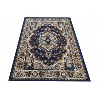 Hnedý koberec s moderným vzorom