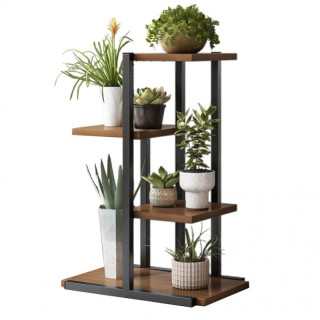 Stojan na kvety v čiernej farbe