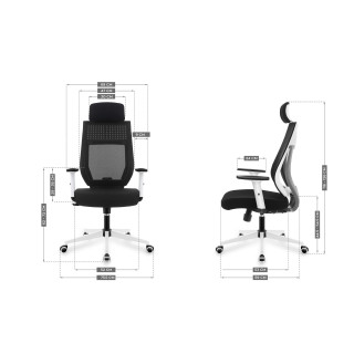 Čierne kancelárske kreslo Mark Adler