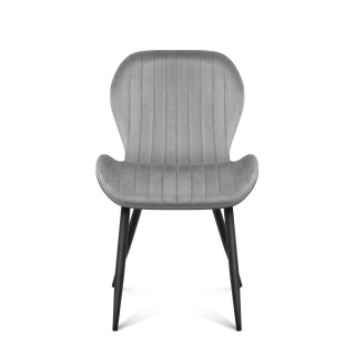 Velúrová stolička Mark Adler v sivej farbe