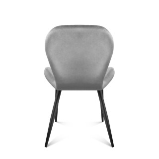 Velúrová stolička Mark Adler v sivej farbe