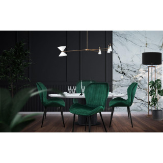 Velúrová stolička Mark Adler zelenej farby